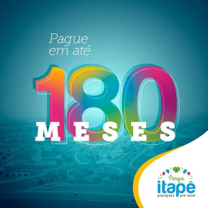 Terreno parcelado até 180 mensalidades